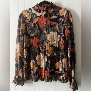Chico's Multicolor Pleated Blouse